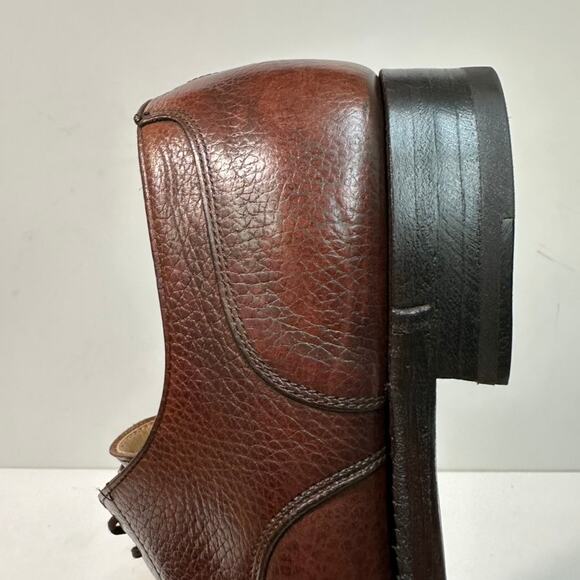 NEW HEELS Crockett & Jones x Brooks Brothers Scotch Grain Split Toe Derby US 9 D - Picture 12 of 13